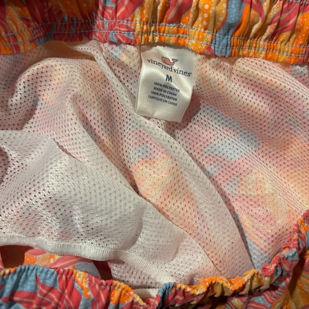 Vineyard Vines Men’s Swim Trunks in Neon Print, Size M